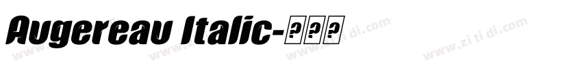 Augereau Italic字体转换